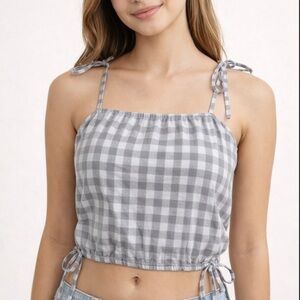 Women’s small Brit & Bri grey patterned tank top